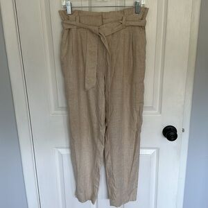 Loft size small tan/beige belted pants